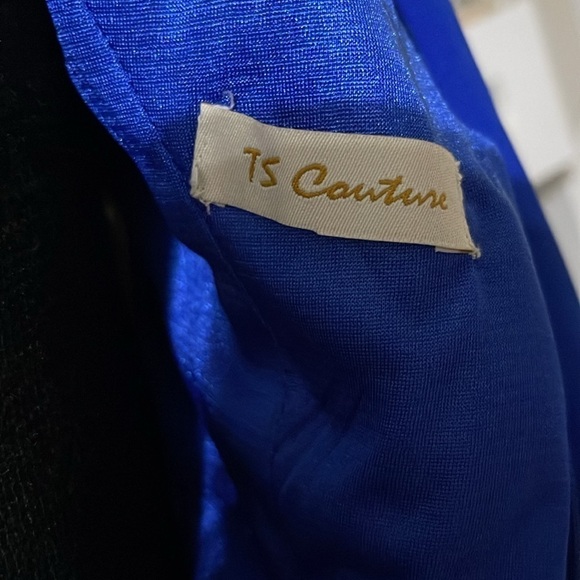 NWT TS Couture cape sleeves dress size S red or blue - Picture 9 of 12